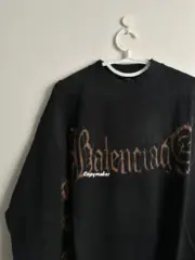 【預售】【福利回饋】巴黎 BLC 23FW Heavy Metal T-shirt 梵文泥染做舊 長袖T恤：圖片 6