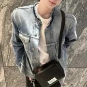 Maison Margiela 22FW 馬吉拉 水洗做舊無領牛仔外套夾克 單寧外套 mm6：圖片 6