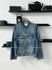 Maison Margiela 22FW 馬吉拉 水洗做舊無領牛仔外套夾克 單寧外套 mm6：圖片 10