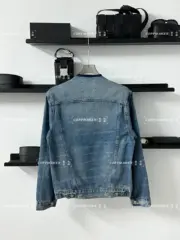 Maison Margiela 22FW 馬吉拉 水洗做舊無領牛仔外套夾克 單寧外套 mm6：圖片 11