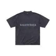 巴黎 BLC 24SS 模糊logo 噴繪 水洗做舊破壞 短袖T恤：圖片 2