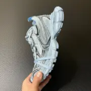 【預售】巴黎 BLC 3XL 時尚復古作舊 增高 老爹鞋 休閒鞋 XXXL 牛仔淺藍：圖片 8