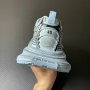 【預售】巴黎 BLC 3XL 時尚復古作舊 增高 老爹鞋 休閒鞋 XXXL 牛仔淺藍：圖片 9