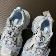 【預售】巴黎 BLC 3XL 時尚復古作舊 增高 老爹鞋 休閒鞋 XXXL 牛仔淺藍：圖片 10