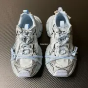 【預售】巴黎 BLC 3XL 時尚復古作舊 增高 老爹鞋 休閒鞋 XXXL 牛仔淺藍：圖片 12