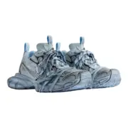 【預售】巴黎 BLC 3XL 時尚復古作舊 增高 老爹鞋 休閒鞋 XXXL 牛仔淺藍：圖片 3