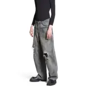 【現貨】【福利回饋】巴黎 BLC 24FW BAGGY 反轉口袋水洗破洞大破壞 丹寧牛仔褲 直筒褲：圖片 3