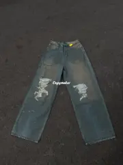 【現貨】【福利回饋】巴黎 BLC 24FW BAGGY 反轉口袋水洗破洞大破壞 丹寧牛仔褲 直筒褲：圖片 5