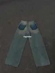 【現貨】【福利回饋】巴黎 BLC 24FW BAGGY 反轉口袋水洗破洞大破壞 丹寧牛仔褲 直筒褲：圖片 9