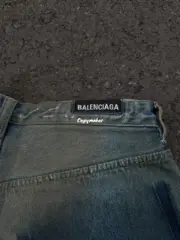 【現貨】【福利回饋】巴黎 BLC 24FW BAGGY 反轉口袋水洗破洞大破壞 丹寧牛仔褲 直筒褲：圖片 11