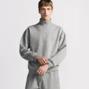 【預售】D1OR 25SS Icons限定系列 CD刺繡logo 半拉鏈衛衣大學踢長褲棉褲休閒褲套裝校服：圖片 7