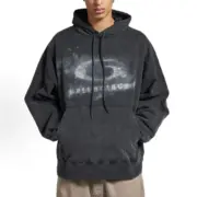 【準現貨】【福利回饋】 BLC 25FW 單環環形水洗煙霧logo 褪色帽T連帽衛衣帽衫 黑色：圖片 3