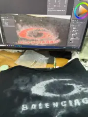 【準現貨】【福利回饋】 BLC 25FW 單環環形水洗煙霧logo 褪色帽T連帽衛衣帽衫 黑色：圖片 6