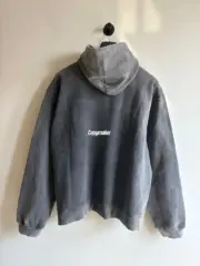 【準現貨】【福利回饋】 BLC 25FW 單環環形水洗煙霧logo 褪色帽T連帽衛衣帽衫 黑色：圖片 8