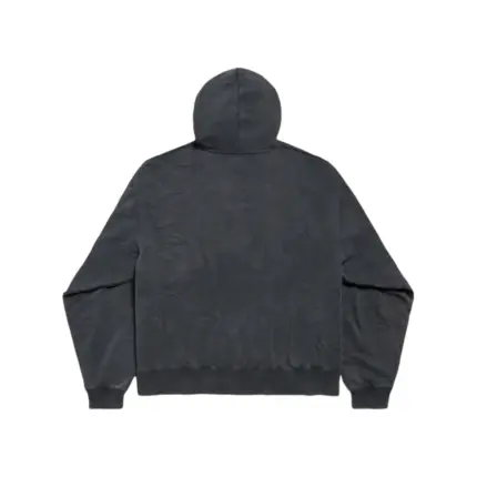 【準現貨】【福利回饋】 BLC 25FW 單環環形水洗煙霧logo 褪色帽T連帽衛衣帽衫 黑色