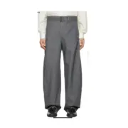 【現貨】【過驗】【2026新年福利】LEMAIRE 25SS 水洗灰 彎刀牛仔褲工裝褲休閒褲 可調節腰帶：圖片 3