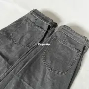 【現貨】【過驗】【2026新年福利】LEMAIRE 25SS 水洗灰 彎刀牛仔褲工裝褲休閒褲 可調節腰帶：圖片 8