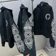 【預售】Chrome Hearts 經典款 馬蹄梵文字母 連帽衛衣帽衫帽T 克羅心：圖片 2