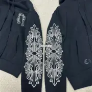 【預售】Chrome Hearts 經典款 馬蹄梵文字母 連帽衛衣帽衫帽T 克羅心：圖片 4