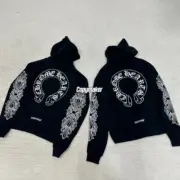 【預售】Chrome Hearts 經典款 馬蹄梵文字母 連帽衛衣帽衫帽T 克羅心：圖片 5