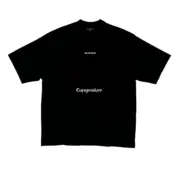 【現貨】【全套包裝】巴黎 BLC 24FW 3M反光鑽石噴砂顆粒 胸口小字 背面大字 短袖T恤：圖片 9