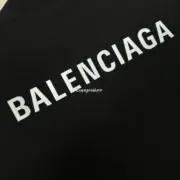 【現貨】【全套包裝】巴黎 BLC 24FW 3M反光鑽石噴砂顆粒 胸口小字 背面大字 短袖T恤：圖片 12