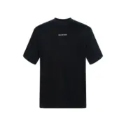 【現貨】【全套包裝】巴黎 BLC 24FW 3M反光鑽石噴砂顆粒 胸口小字 背面大字 短袖T恤：圖片 3