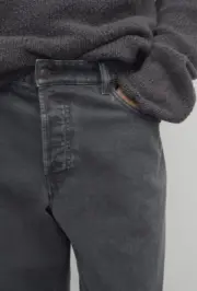 【現貨】【過驗】THE ROW 25SS Ross 素色直筒牛仔褲工裝褲休閒褲 古舊黑：圖片 4