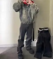 【現貨】【過驗】THE ROW 25SS Ross 素色直筒牛仔褲工裝褲休閒褲 古舊黑：圖片 5