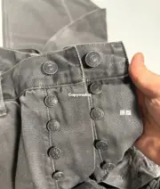 【現貨】【過驗】THE ROW 25SS Ross 素色直筒牛仔褲工裝褲休閒褲 古舊黑：圖片 11