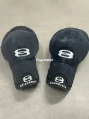 【現貨】巴黎 BLC 25SS Unity Sports 雙環logo雙帽檐棒球帽鴨舌帽老帽帽子 水洗做舊：圖片 5