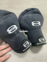 【現貨】巴黎 BLC 25SS Unity Sports 雙環logo雙帽檐棒球帽鴨舌帽老帽帽子 水洗做舊：圖片 6