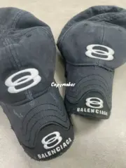 【現貨】巴黎 BLC 25SS Unity Sports 雙環logo雙帽檐棒球帽鴨舌帽老帽帽子 水洗做舊：圖片 7