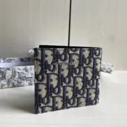 【預售】D1OR 經典款 老花 頭層牛皮 八卡皮夾錢包短夾 二色：圖片 6