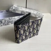 【預售】D1OR 經典款 老花 頭層牛皮 八卡皮夾錢包短夾 二色：圖片 9