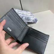 【預售】D1OR 經典款 老花 頭層牛皮 八卡皮夾錢包短夾 二色：圖片 18