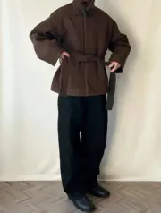 【現貨】【過驗】LEMAIRE 25SS 黑色 彎刀牛仔褲工裝褲休閒褲 可調節腰帶：圖片 5