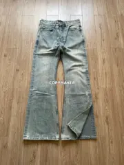 巴黎 BLC 24SS 美國進口Cone康龍面料 Grade-Robe Flared 微喇牛仔褲直筒褲長褲：圖片 3