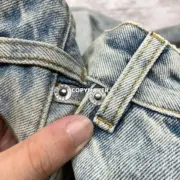 巴黎 BLC 24SS 美國進口Cone康龍面料 Grade-Robe Flared 微喇牛仔褲直筒褲長褲：圖片 5