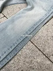 巴黎 BLC 24SS 美國進口Cone康龍面料 Grade-Robe Flared 微喇牛仔褲直筒褲長褲：圖片 12