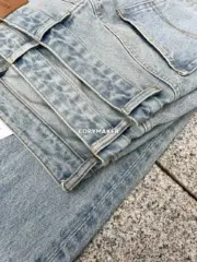 巴黎 BLC 24SS 美國進口Cone康龍面料 Grade-Robe Flared 微喇牛仔褲直筒褲長褲：圖片 13