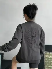STONE ISLAND 24FW 石頭島 龍年系列限定款 後背神龍刺繡 長袖圓領衛衣大學T：圖片 4