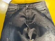 【預售】Acne Studios 25SS 彎刀 水洗潑墨黑灰 2006F 闊腿牛仔褲寬版工裝褲：圖片 9