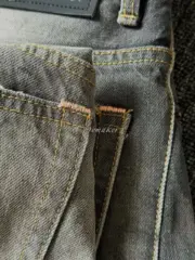 【預售】Acne Studios 25SS 彎刀 水洗潑墨黑灰 2006F 闊腿牛仔褲寬版工裝褲：圖片 11