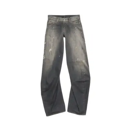 【預售】Acne Studios 25SS 彎刀 水洗潑墨黑灰 2006F 闊腿牛仔褲寬版工裝褲
