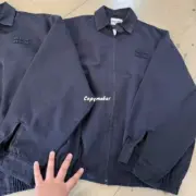 【現貨】M1U M1U 24FW 繆繆 字母貼布刺繡 水洗拉鍊夾克外套 內裏絲光棉 廓形：圖片 6