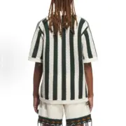 【預售】CLOT x AD originals 25SS Pique Polo 條紋拼色針織毛巾短袖T恤Polo衫：圖片 4