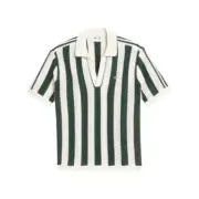 【預售】CLOT x AD originals 25SS Pique Polo 條紋拼色針織毛巾短袖T恤Polo衫：圖片 2