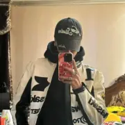 【現貨】Acne Studios 24SS 做舊褪色水洗刺繡字母 棒球帽鴨舌帽老帽帽子：圖片 5