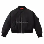 PRA 22FW Boomer 再生尼龍 口袋 三角標 飛行夾克 棉服 外套：圖片 2